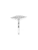 10K White Gold 1.00cttw Diamond Ring, size 6.5