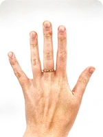 10K Rose Gold 0.19cttw Diamond Ring, size 6.5