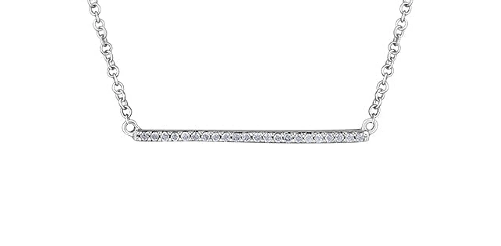 10K Gold 0.10cttw Diamond Pendant