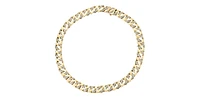 10K Yellow Gold 3.50cttw Diamond Miami Cuban Link Pave Set Chain / Necklace, 16"