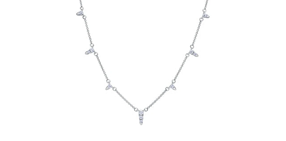 14K Gold 0.50cttw Canadian Diamond Pendant, 18"