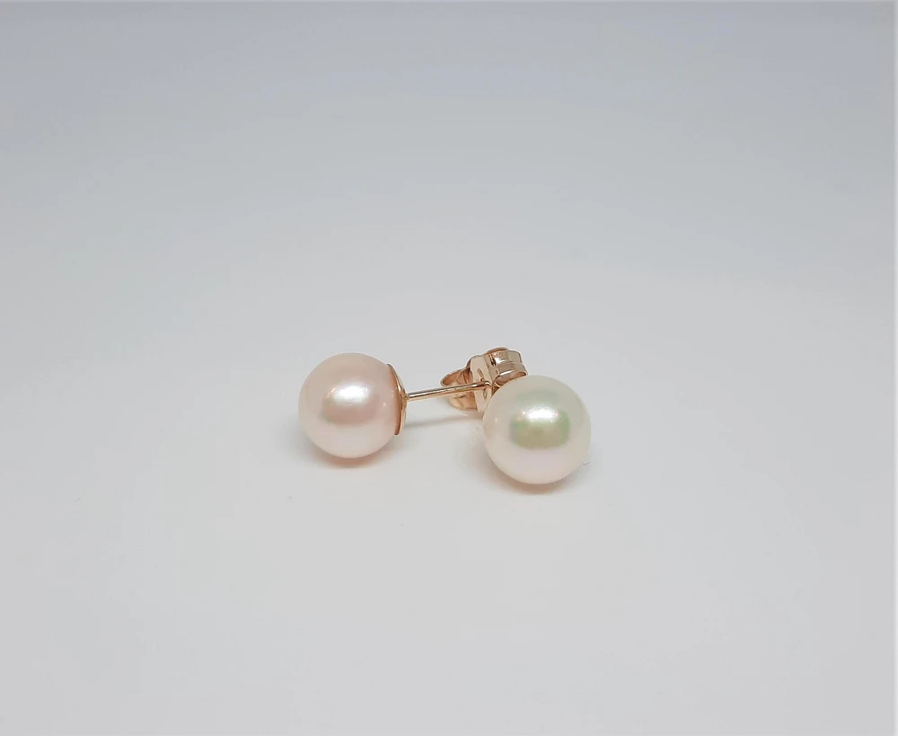 6.5-7.0mm Pearl Stud Earrings