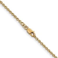 14K Gold 1.8mm Forzantine Cable with Lobster Clasp Chain - /