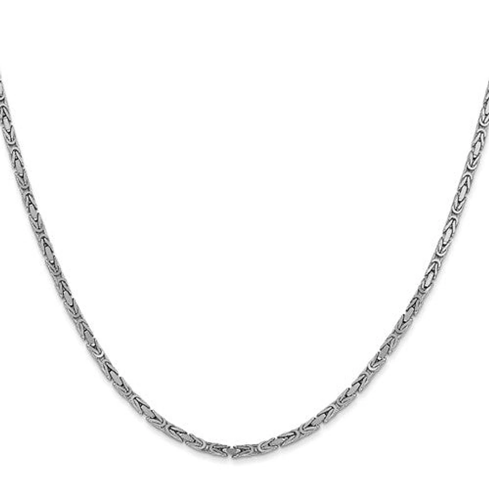 14K Gold 2.0mm Byzantine Chain - /