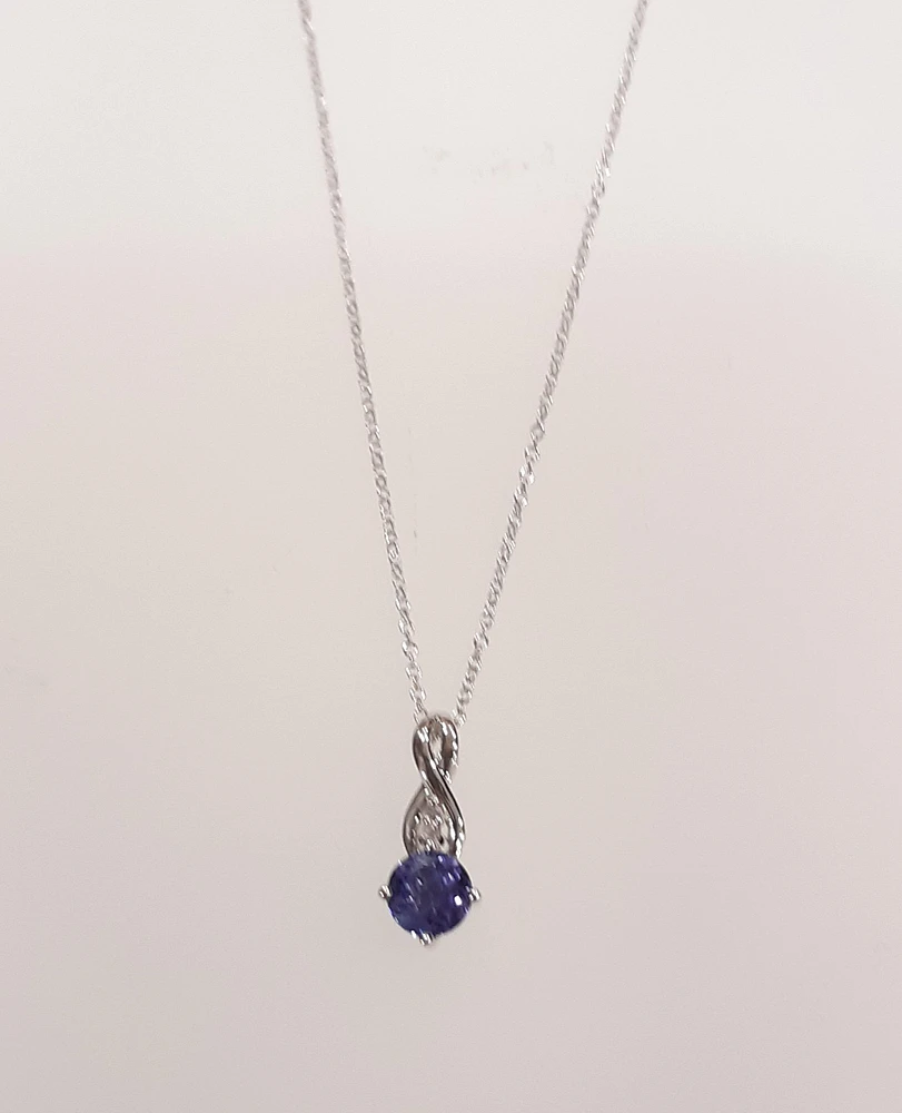 Tanzanite & Diamond Pendant
