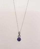 Tanzanite & Diamond Pendant