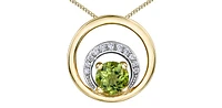 Peridot & Diamond Pendant