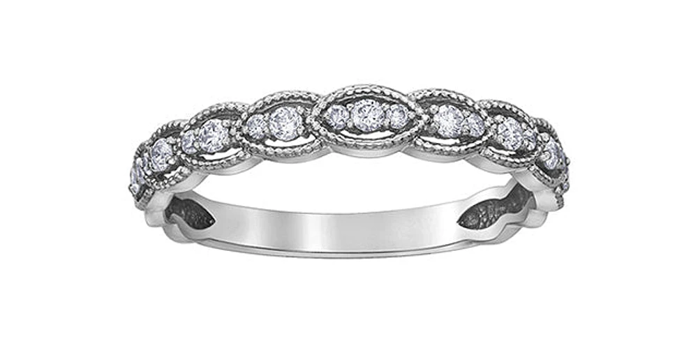 10K White Gold 0.20cttw Diamond Ring