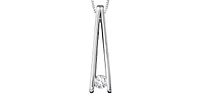 10K White Gold 0.086cttw Canadian Diamond Necklace, 18"