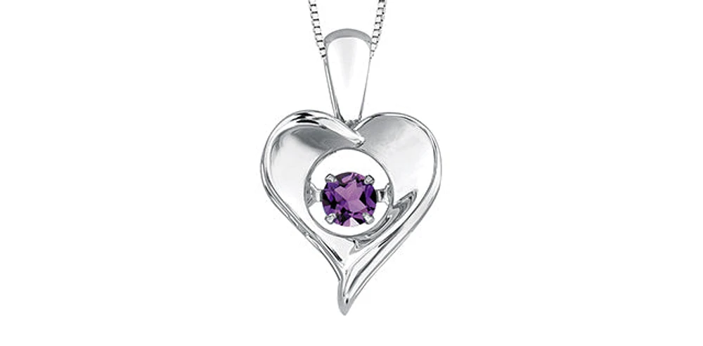 Sterling Silver Amethyst "Pulse" Pendant