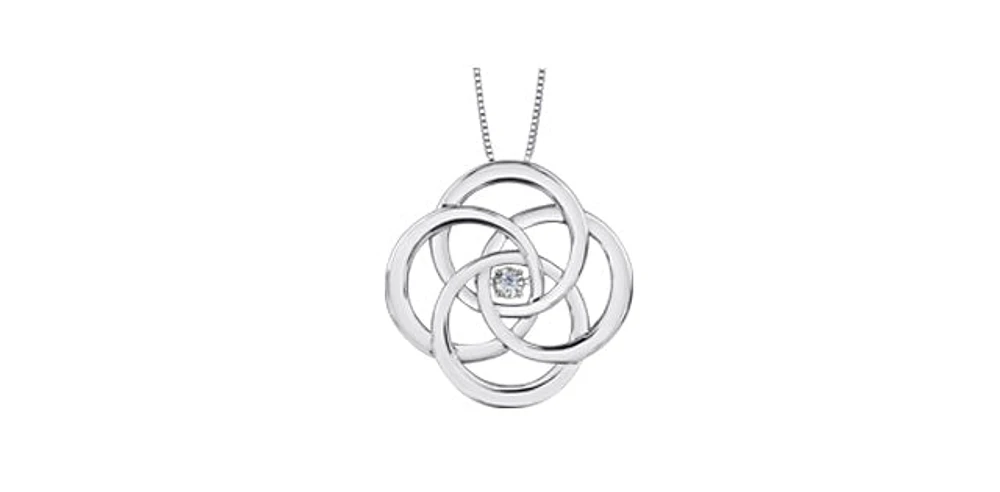 Canadian Diamond Silver Necklace