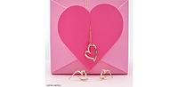 10K Yellow Gold 0.01cttw Diamond Heart Pendant, 18"
