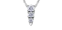 14K Gold 0.25cttw Canadian Diamond Pendant, 18"