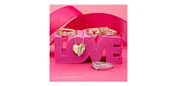 10K Yellow Gold 0.04cttw Diamond Heart Pendant, 18"