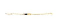 10K Gold Bracelet with Engravable Plate