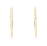 10K Yellow Gold 42mm Earrings