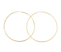 10K Yellow Gold 42mm Earrings