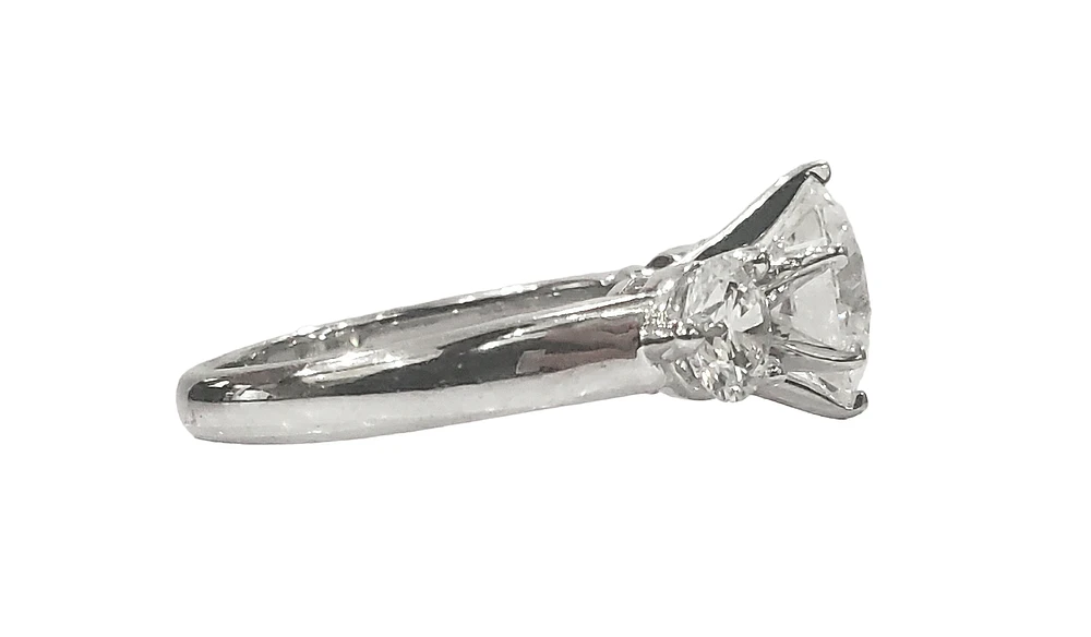 14K Gold 3.69cttw Lab Grown Round Brilliant Cut Diamond Ring