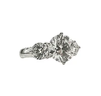 14K Gold 3.69cttw Lab Grown Round Brilliant Cut Diamond Ring