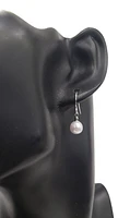 14K White Gold 7-7.5mm Cultured Pearl Dangle Earring