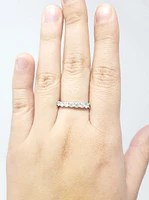 Moissanite Wedding Band