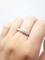 Moissanite Wedding Band