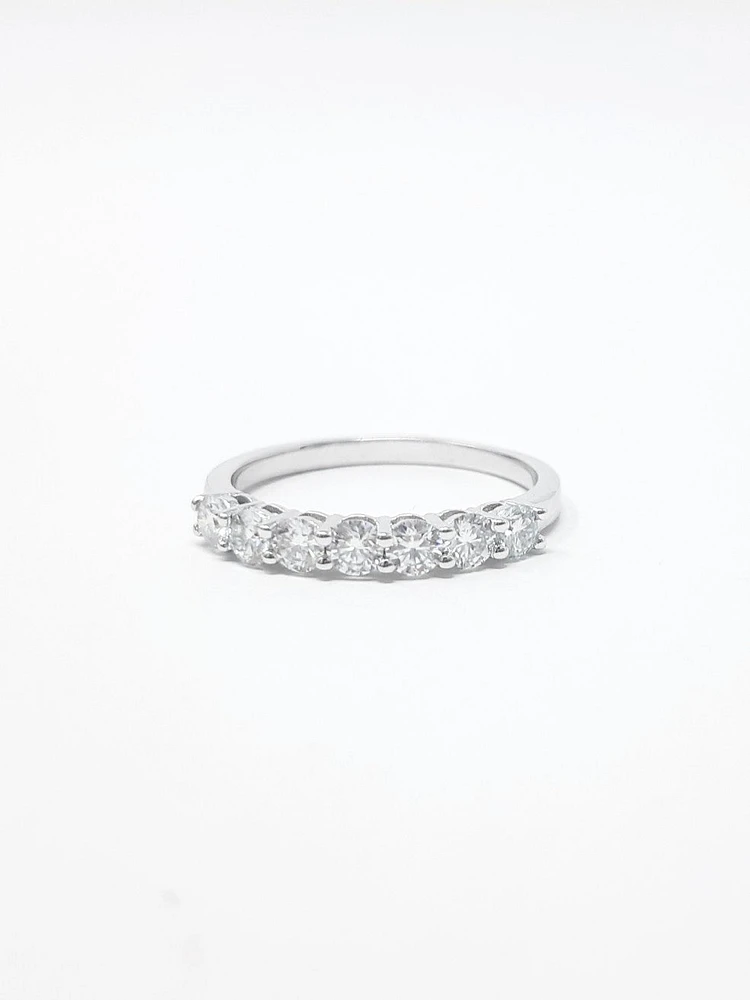 Moissanite Wedding Band