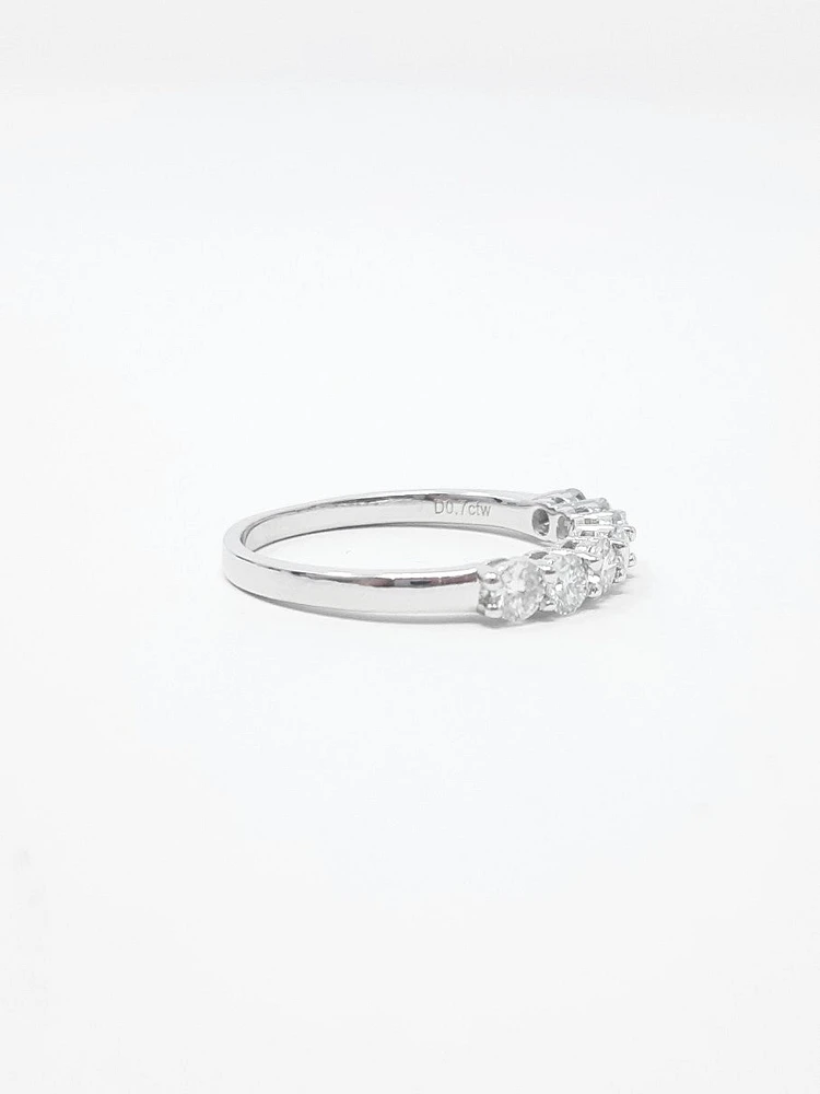 Moissanite Wedding Band