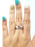 Silver and Ruby Ring