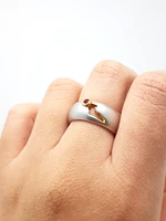 Silver and Ruby Ring