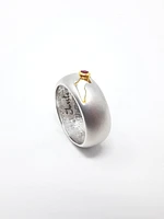 Silver and Ruby Ring