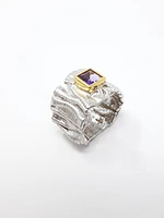 Silver and Amethyst Ring