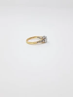 18K White & Rose Gold 0.70cttw Cushion Cut Canadian Diamond Engagement Ring, size 6.5