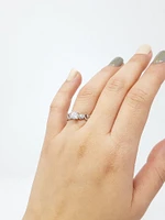18K White Gold 0.50cttw Canadian Diamond Engagement Ring, size 6.5
