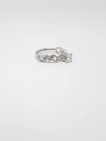 18K White Gold 0.50cttw Canadian Diamond Engagement Ring, size 6.5