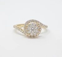 14K Yellow Gold 0.73cttw Diamond Ring