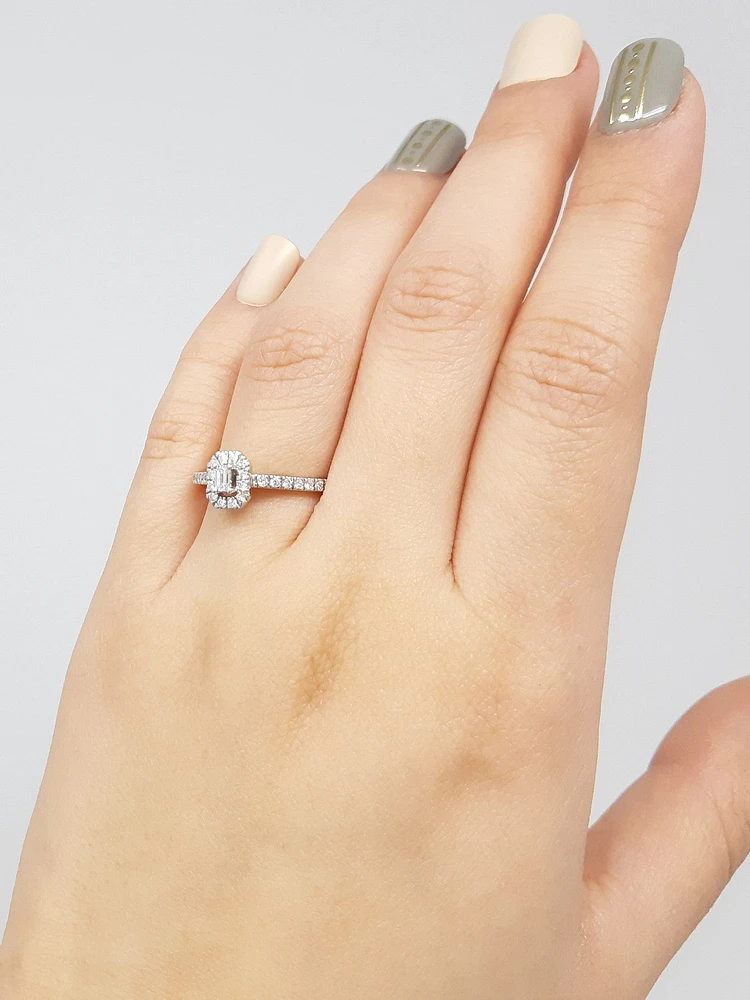 Emerald Cut Diamond Ring