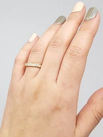 14K Yellow Gold  Diamond Anniversary Channel Set Band - cttw / 4