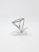 10K White Gold 0.45cttw Diamond Ring, 6.5 - /