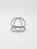 10K White Gold 0.45cttw Diamond Ring, 6.5 - /