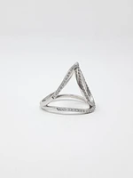 10K White Gold 0.45cttw Diamond Ring, 6.5 - /