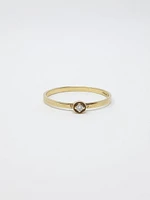 10K Yellow Gold 0.02cttw Diamond Ring - /