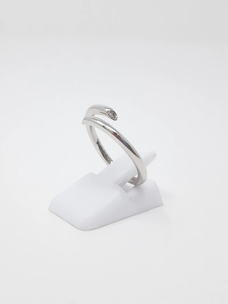 10K Diamond Bypass Ring - / Gold