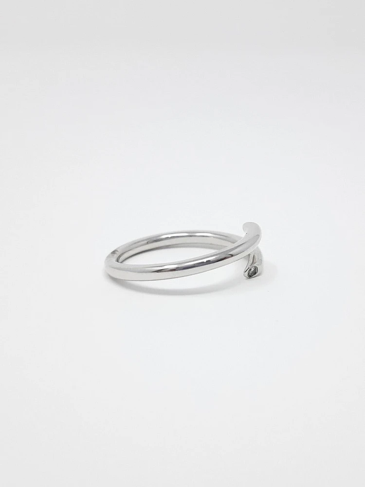 10K Diamond Bypass Ring - / Gold