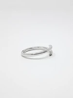 10K Diamond Bypass Ring - / Gold