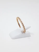10K Rose Gold 0.10cttw Diamond Ring, size 6.5