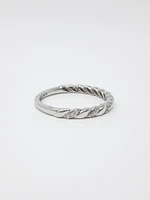 10K Gold 0.10cttw Diamond Stacking Ring / Band