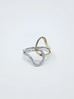 10K White & Yellow Gold 0.21cttw Diamond Ring - 4.5
