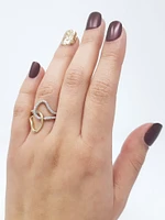 10K White & Yellow Gold 0.21cttw Diamond Ring - 4.5