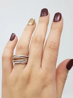 10K White & Rose Gold 0.285cttw Diamond Ring